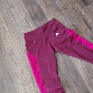 Brugundy Adidas Climawarm Athlectic Pants